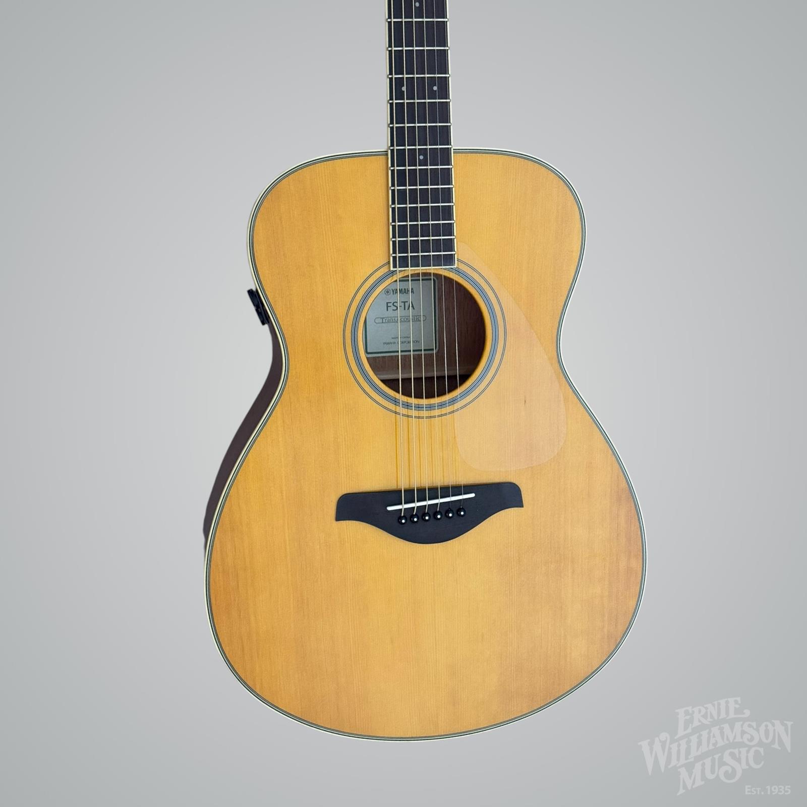 Yamaha TransAcoustic Series Acoustic-Electric - Concert Size Body, Solid Spruce Top, Mahogany Back & Sides, Onboard Reverb and Chorus Effects, Nato Neck, Rosewood Fingerboard - Vintage Tint